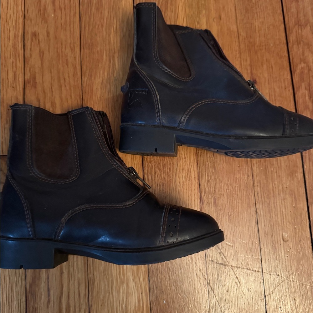 Men's Black Leather Ankle Boots